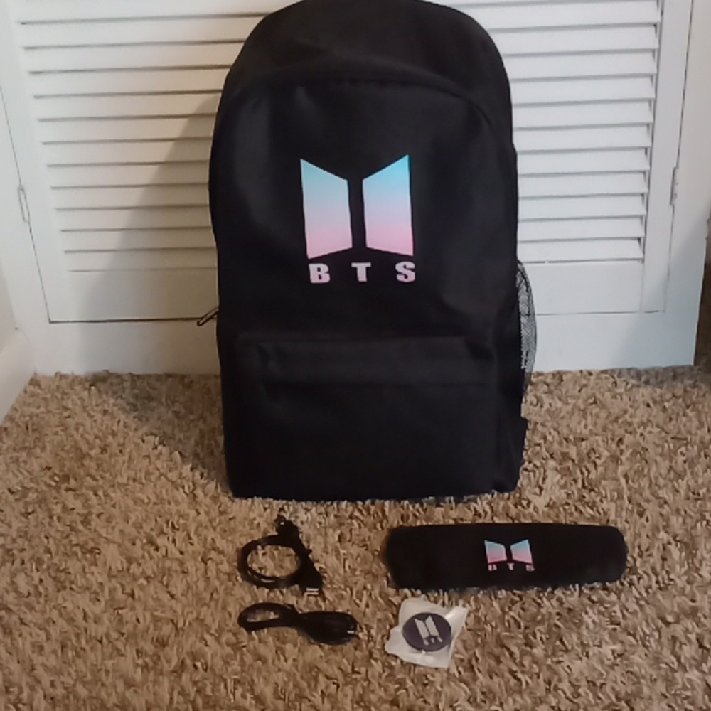 #178. Brand new. Buy AliKpop USB BTS Theft Proof Bookbag. - Picture 8 of 10